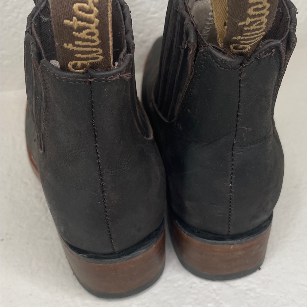 Wistom Western Brown Leather Kids Cowboy Boot 21 1/2 - Picture 5 of 8
